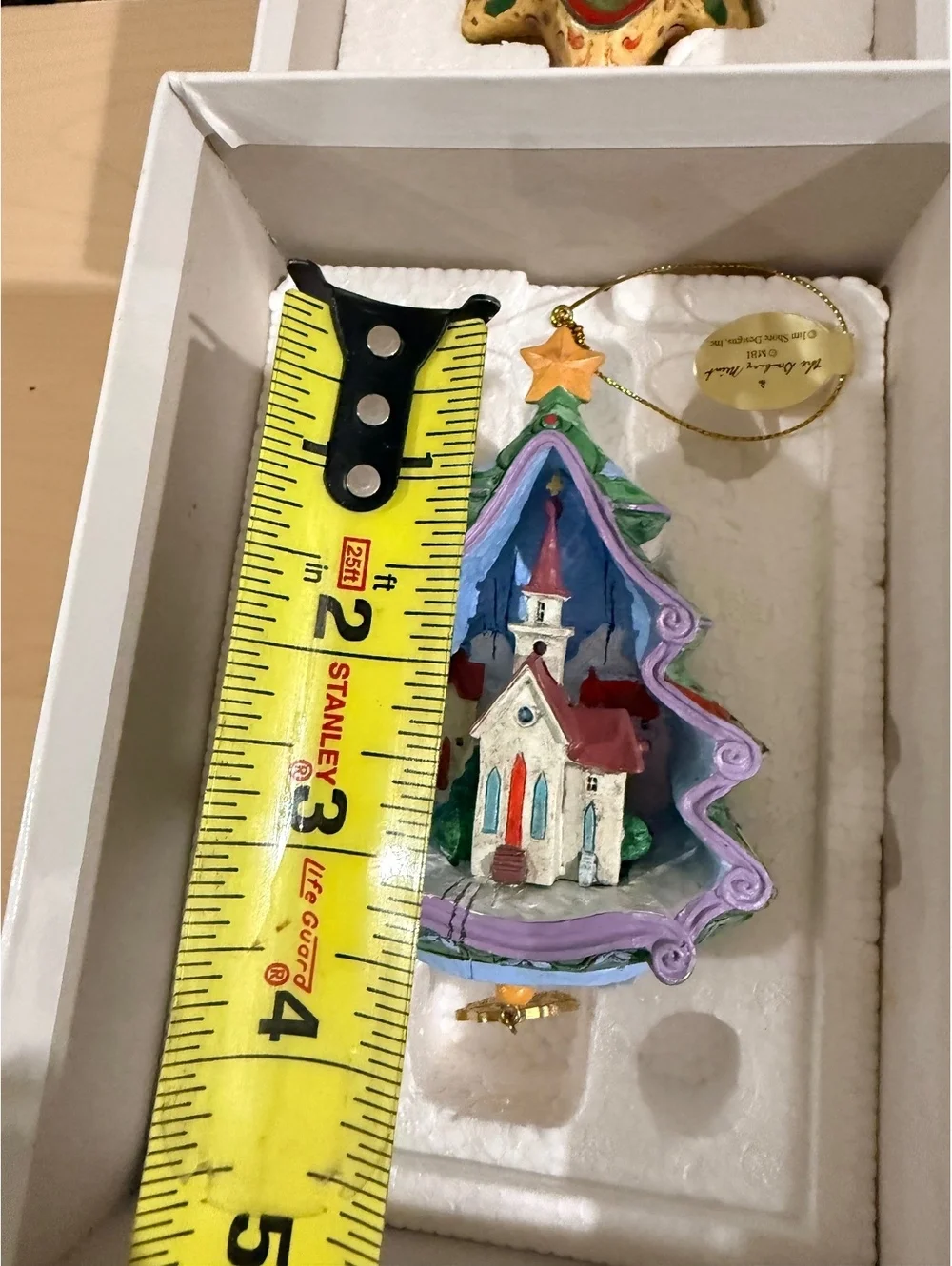 Set of 6 Annual Hand-Painted Jim Shore Christmas OrnamentsFrom Danbury Mint